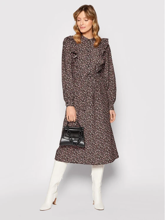 Vila Vestito Chemisier Fimia 14074038 Multicolore Regular Fit 1 Vila Vestito Chemisier Fimia 14074038 Multicolore Regular Fit