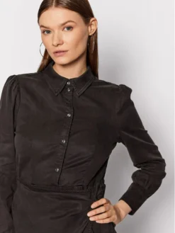 Vila Vestito Chemisier Sorama 14068576 Nero Regular Fit -Offerta economica Guess || Calvin Klein Jeans || Vero Moda vila vestito chemisier orama 14068576 nero regular fit 3