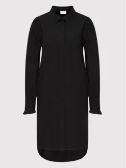 Vila Vestito Chemisier Tania 14069354 Nero Regular Fit -Offerta economica Guess || Calvin Klein Jeans || Vero Moda vila vestito chemisier vitania 14069354 nero regular fit 4