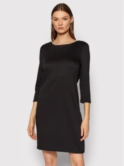 Vila Vestito Da Giorno Tinny 14033863 Nero Regular Fit