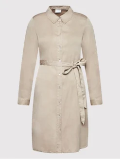 Vila Vestito Di Jeans Bista 14054674 Beige Regular Fit -Offerta economica Guess || Calvin Klein Jeans || Vero Moda vila vestito di jeans bista 14054674 beige regular fit 4