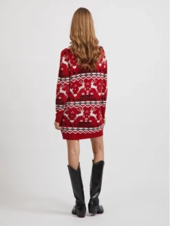 Vila Vestito Di Maglia Anna 14071989 Rosso Regular Fit -Offerta economica Guess || Calvin Klein Jeans || Vero Moda vila vestito di maglia anna 14071989 rosso regular fit 2