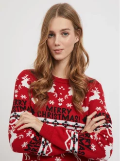 Vila Vestito Di Maglia Anna 14071989 Rosso Regular Fit -Offerta economica Guess || Calvin Klein Jeans || Vero Moda vila vestito di maglia anna 14071989 rosso regular fit 3