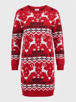 Vila Vestito Di Maglia Anna 14071989 Rosso Regular Fit -Offerta economica Guess || Calvin Klein Jeans || Vero Moda vila vestito di maglia anna 14071989 rosso regular fit 5