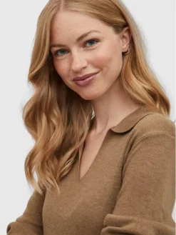 Vila Vestito Di Maglia Marla 14076044 Beige Regular Fit -Offerta economica Guess || Calvin Klein Jeans || Vero Moda vila vestito di maglia marla 14076044 beige regular fit 4