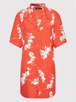 Volcom Vestito Chemisier Retro Resort B0412204 Rosso Oversize -Offerta economica Guess || Calvin Klein Jeans || Vero Moda volcom vestito chemisier retro resort b0412204 rosso oversize 4
