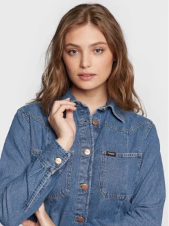 Wrangler Vestito Di Jeans Western W24JLLX8E Blu Regular Fit -Offerta economica Guess || Calvin Klein Jeans || Vero Moda wrangler vestito di jeans western w24jllx8e blu regular fit 3