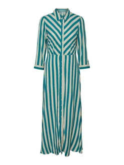 YAS Vestito Chemisier 26022663 Verde Loose Fit -Offerta economica Guess || Calvin Klein Jeans || Vero Moda yas vestito chemisier 26022663 verde loose fit 4