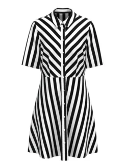 YAS Vestito Chemisier 26029347 Nero Regular Fit