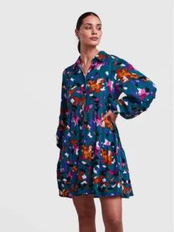 YAS Vestito Chemisier Spruce 26028835 Verde Regular Fit