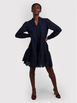 YAS Vestito Da Giorno Holi 26027162 Blu Scuro Relaxed Fit