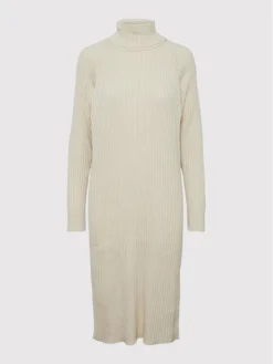 YAS Vestito Di Maglia Mavi 26028660 Beige Regular Fit