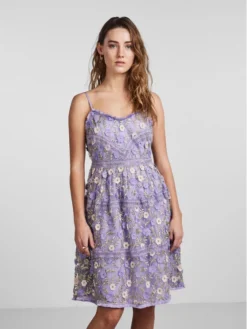 YAS Vestito Estivo 26029648 Viola Regular Fit